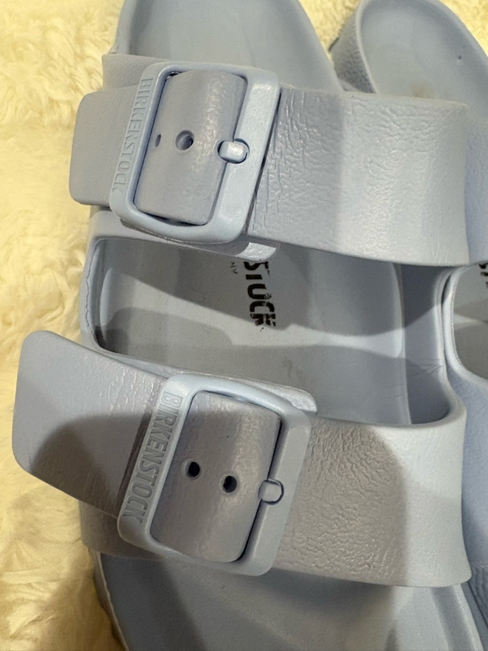Birkenstock Light Blue Arizona EVA Slip-On Sandals - Picture 2 of 7